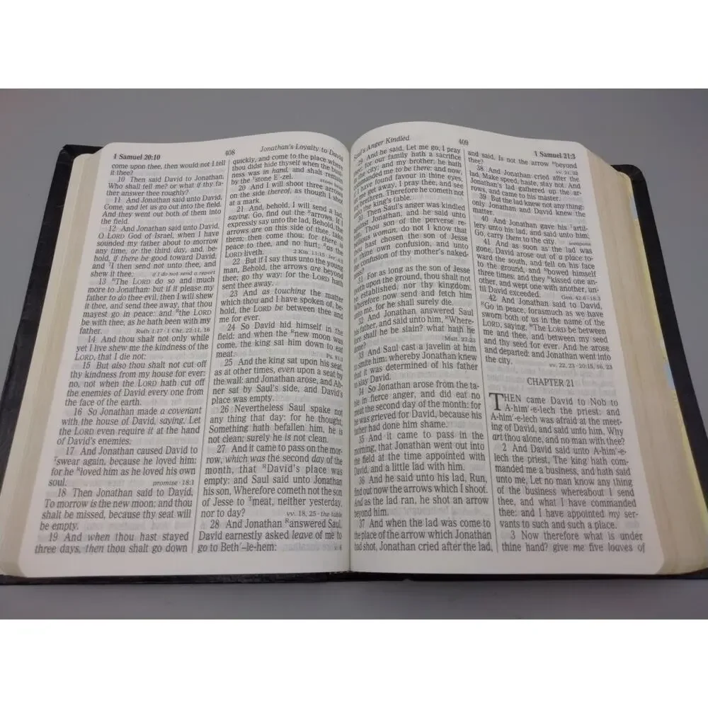 The Holy Bible King James Version Regency Giant Print Reference Ed. 1976 Black